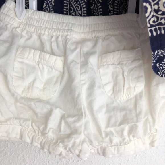 Shorts outfit Peek sleeveless blouse navy and H&M shorts white size 6-12 months - Picture 10 of 12